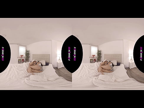 ❤️ PORNBCN VR Дві молоді лесбіянки прокидаються збудженими у віртуальній реальності 4K 180 3D Женева Беллуччі Катріна Морено Шлюхи у нас